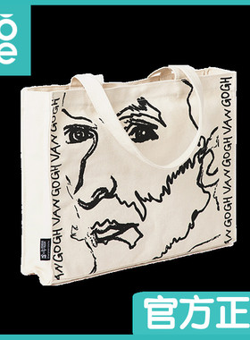 NOME帆布包梵高自画像单肩包大容量学生艺术感通勤手提袋包包男女