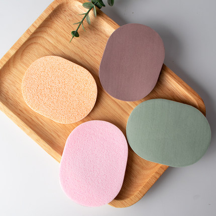 细孔粗孔 海绵扑单片海藻洗脸海绵水润洁面扑上妆卸妆粉扑 23079