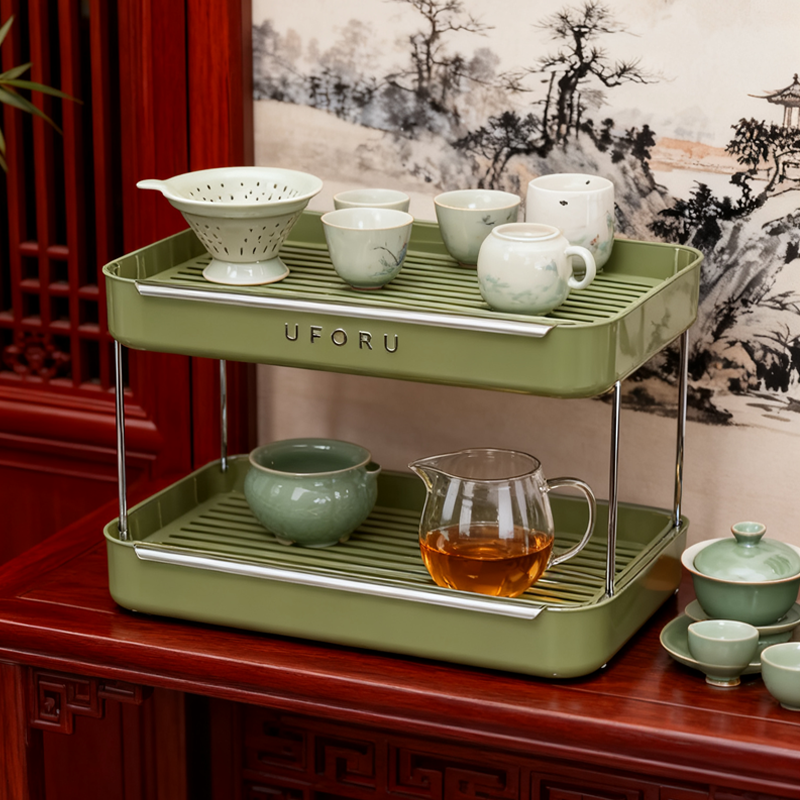 尔沫复古风杯子收纳沥水架