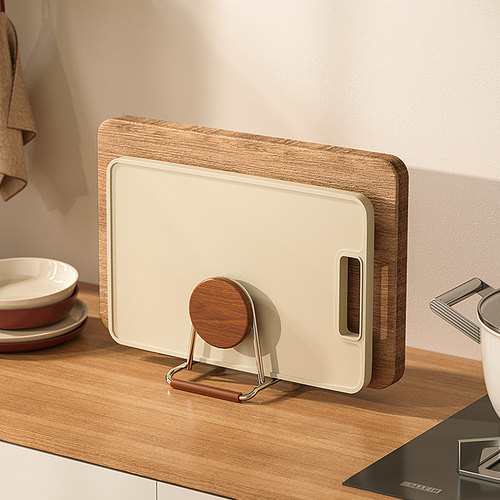 【德国进口榉木】不锈钢砧板架