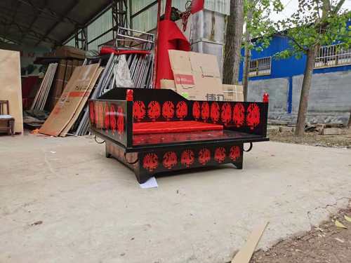 实木汉唐宋明制步撵胡蝶花轿