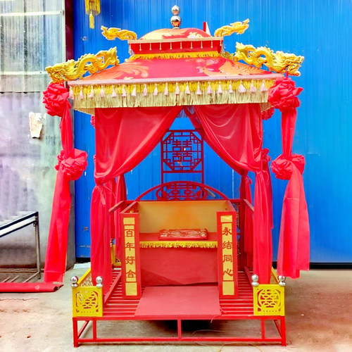 中式明制步花轿汉唐龙椅轻便实惠