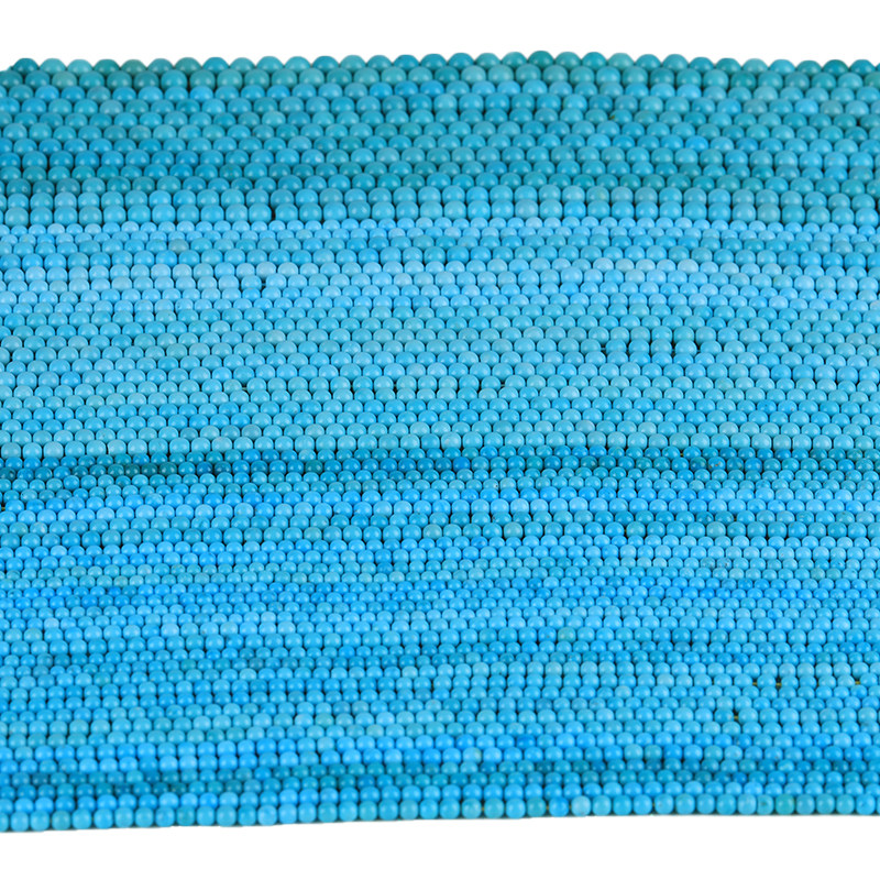 QINCHU 원래 광산 청록색 팔찌 기장 구슬 팔찌 높은 도자기 둥근 구슬 느슨한 구슬 108 스웨터 체인 쇄골 체인 팔찌