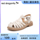 新款 红蜻蜓罗马凉鞋 WTK22180 复古粗跟设计感沙滩凉鞋 女2023年夏季