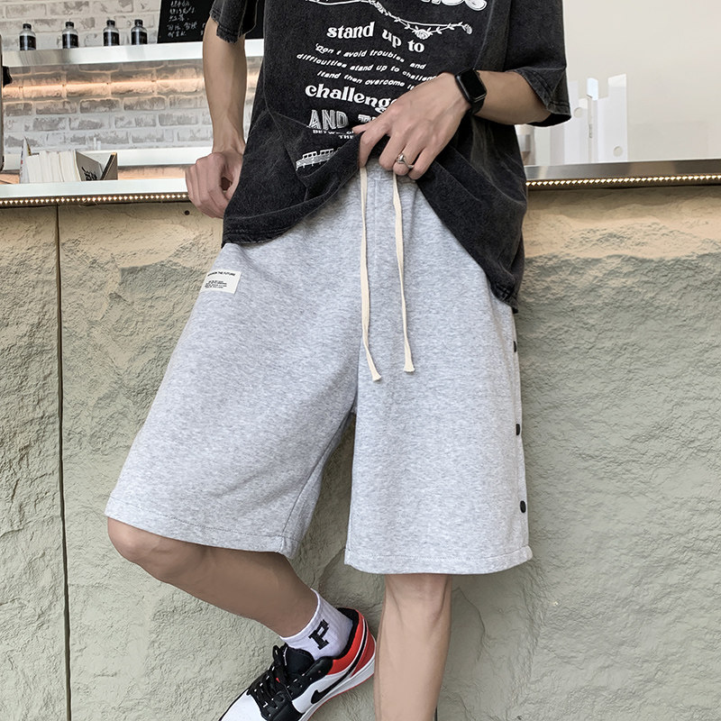 夏季排扣贴标男女款休闲五分裤篮球短裤XZ503-1DK510P40控58,男装牛仔裤,星座503-1