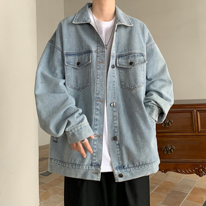 2025春夏新款光版牛仔外套男女同款XZ503JK12P68控108图片