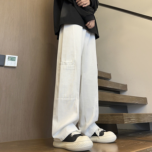 2025秋冬新款小众设计工装牛仔长裤男女同款XZ503K834P55控78图片