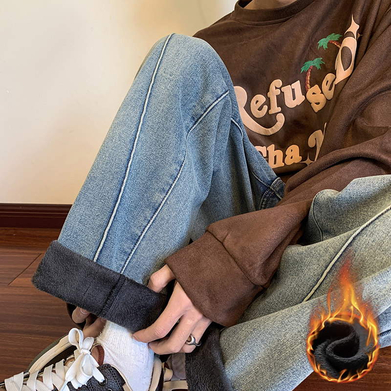 现货抖音品质半松紧牛仔裤有加绒503K808常P45加绒P55控68-78，男装牛仔裤，星座503-1