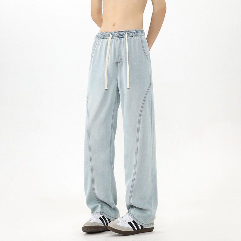 斜切冰丝牛仔裤高品质XZ503-K849P45控68,男装牛仔裤,星座503-1