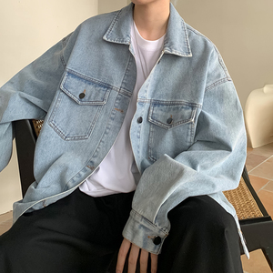 2025春夏新款光版牛仔外套男女同款XZ503JK12P68控108图片