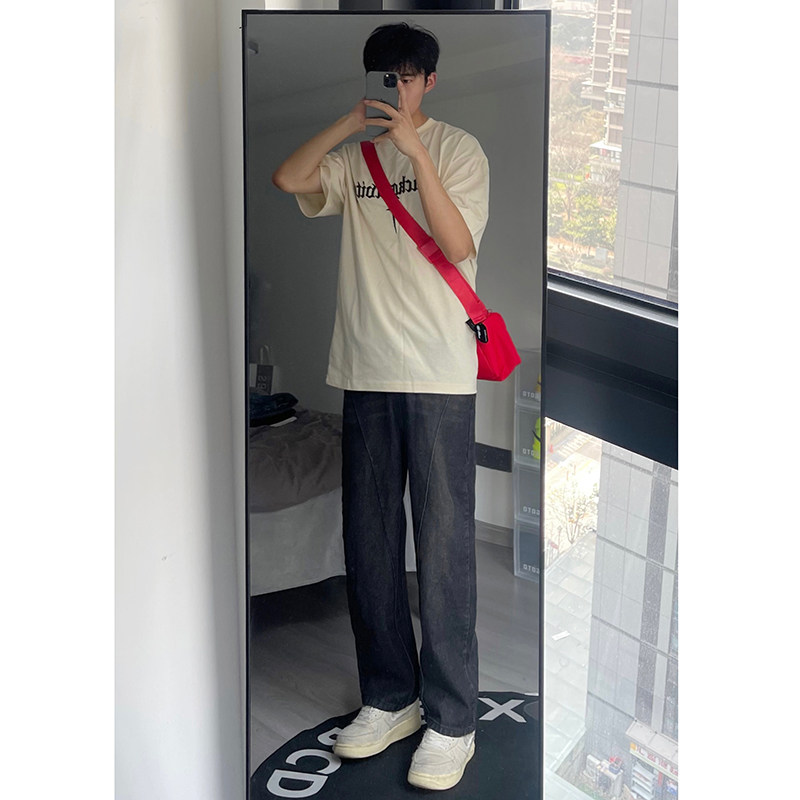 春秋季新款图美式男女款水洗复古牛仔长裤XZ503-1K808P55控78,男装牛仔裤,星座503-1