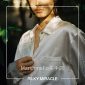 DAY&NIGHT真丝水钻衬衫 MIRACLE 睡裙桑蚕丝白男女 SILKY 张杰同款