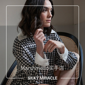 7折 裙桑蚕丝长袖 SILKY FREE千鸟格真丝衬衫 外穿睡衣 MIRACLE