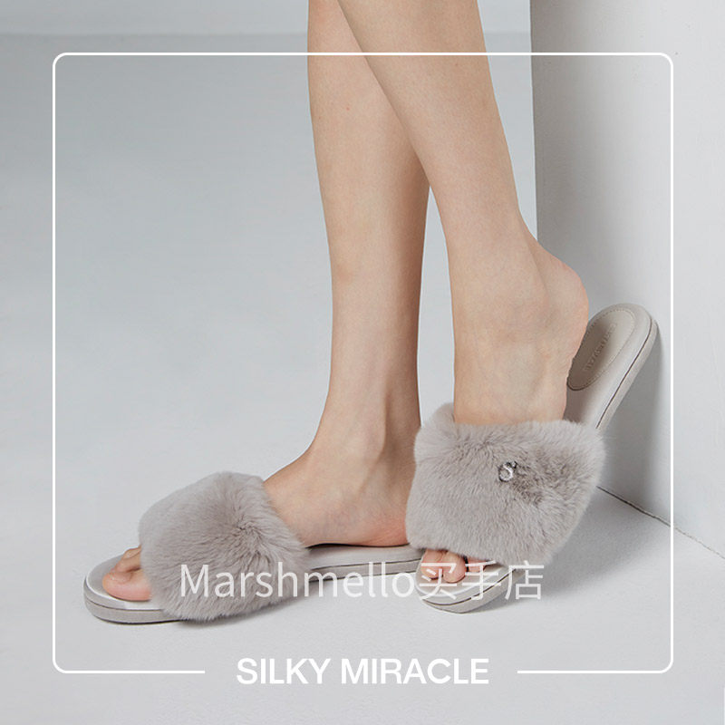 [6折]SILKY MIRACLE真丝拖鞋MUSE系列平底拖鞋居家外穿