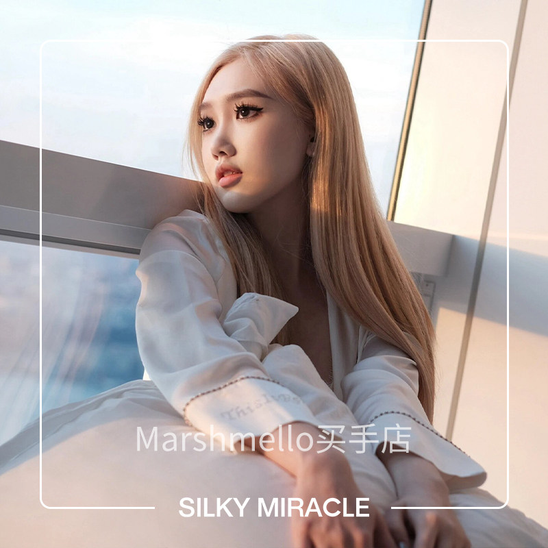 [6折]SILKY MIRACLE FLAME真丝睡衣珍珠水晶桑蚕丝睡袍长款家居