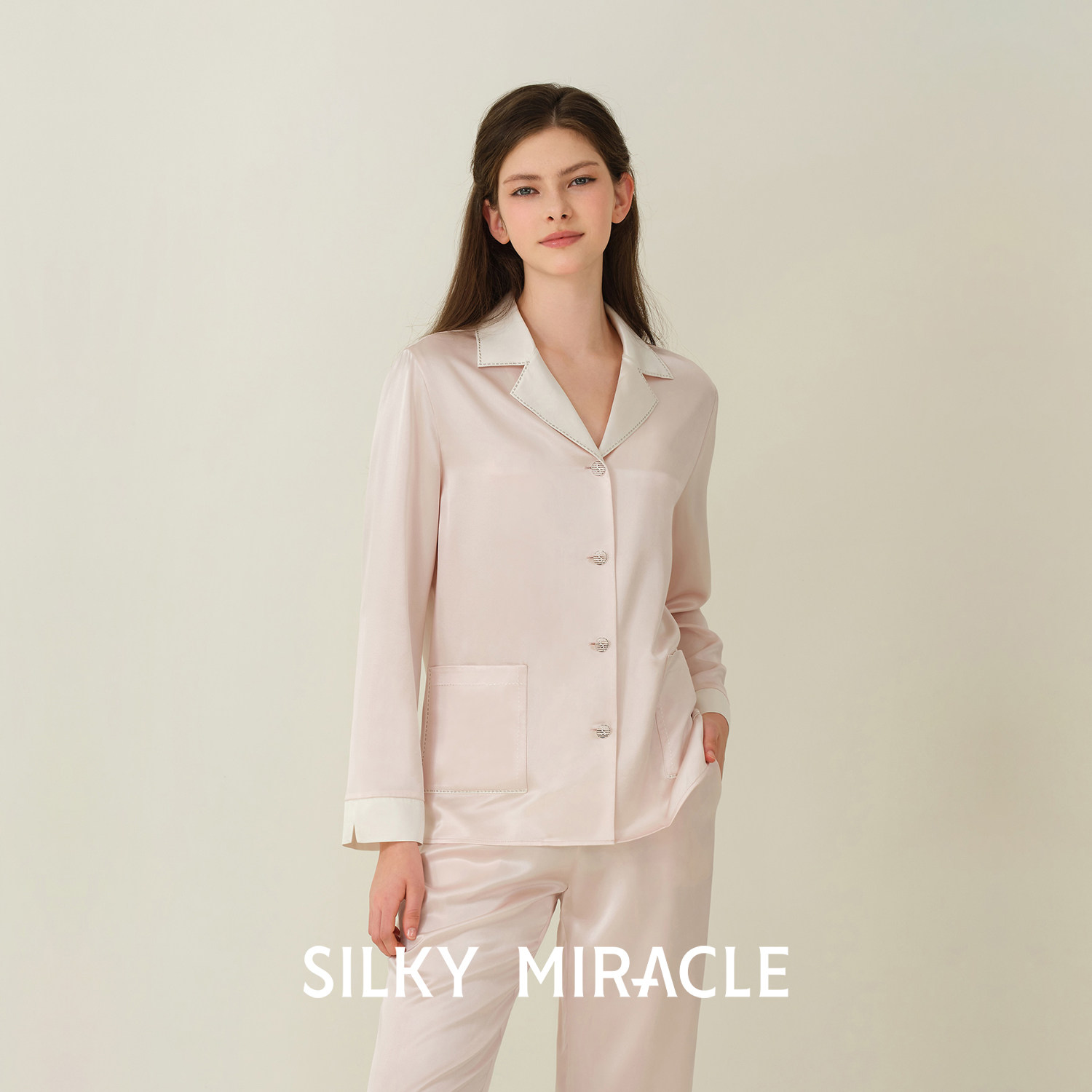SILKYMIRACLE女真丝睡衣套装