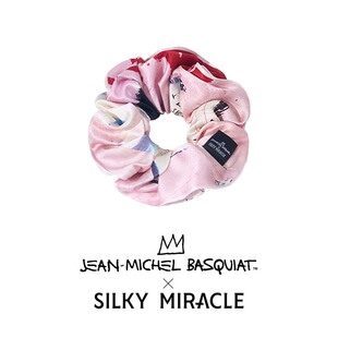 8折SILKY MIRACLE x BASQUIAT联名新款巴斯奎特真丝发圈桑蚕丝头
