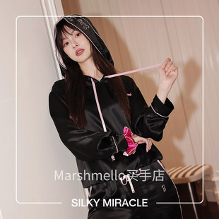 SILKY MIRACLE真丝镶水晶帽衫 7折 芭比Barbie联名家居服商场同款