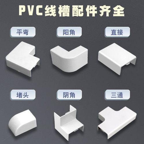 PVC方线槽配件阳角阴角弯角三通