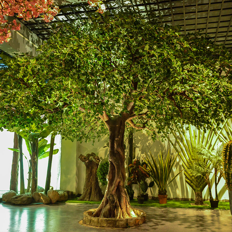 仿真树中大型自然榕树定制绿植假树商场酒店餐厅大厅装饰落地景观