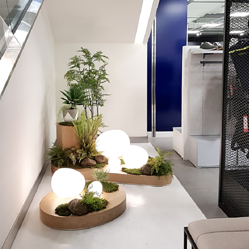 仿真植物造景软装仿生绿植家居楼梯间角落室内装饰北欧风格微景观