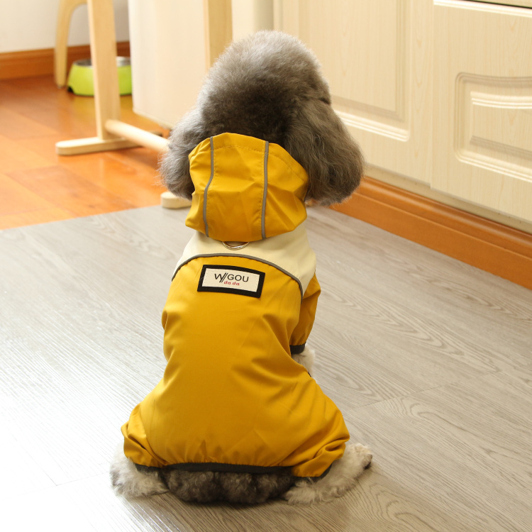 狗狗雨衣四腿拼接防雨防晒泰迪雨披宠物衣服防水防紫外线雨天衣服