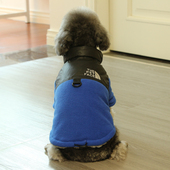 狗狗衣服冬装 保暖摇粒绒帅气拼接加厚狗棉衣小狗泰迪宠物衣服秋冬