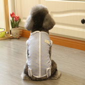 猫咪绝育服母猫手术服纯棉护肚子空调衣小狗泰迪宠物衣服薄款 四脚