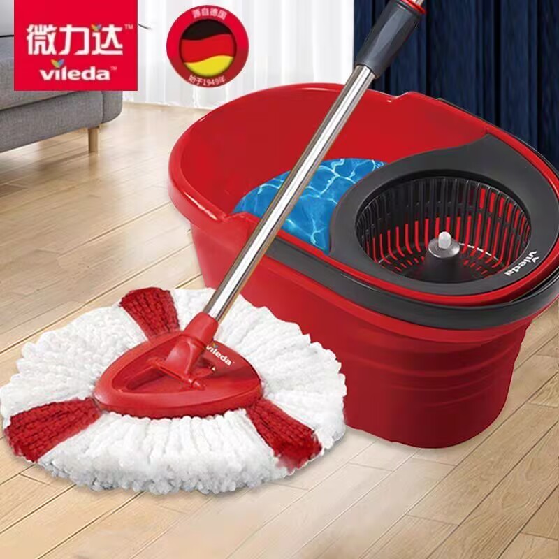 德国微力达巧手拖旋转拖把2025新款甩水桶免手洗双驱拖布墩布正品