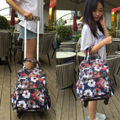 新品 手提万向轮拉杆包迷你行李箱长途短途旅行包轻便防水行李袋