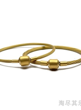 2.5mm适用周家转运珠编织黄金色尼龙软钢丝绳配绳diy手链防水手串