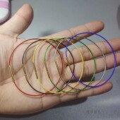 1mm超细防水钢丝绳手链 穿串3D小孔转运珠编织手绳本命年红手链女