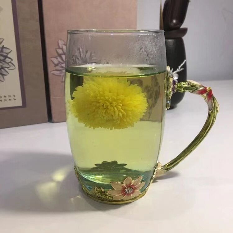 婺皇晓起皇菊 特级 高端礼盒 菊花  优雅 绣球 山野四月天牌