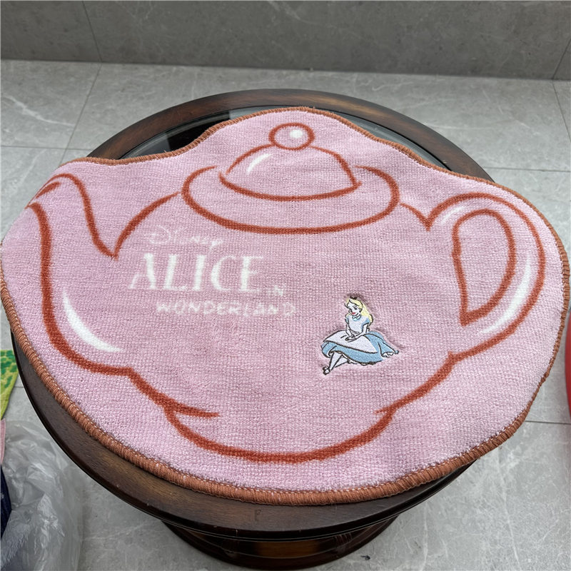 爱丽丝粉色地毯防滑脚垫厨房卧室