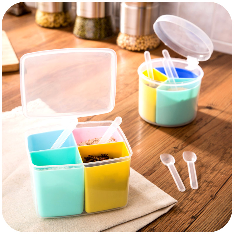 Detachable Cruet household kitchen Seasoning Box square Seasoning box Caster circular Salt shaker storage boxin the Kitchen/Cooking utensils , Kitchen Gadgets/Kitchen storage , Storage jars/Kitchen storage containers , Seasoning bottles  category - from Buy2taobao.com to provide professional Taobao agent buy service