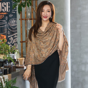 NagarNan-X系列收藏级小尺寸70 200朱莉那家楠手工羊绒披肩围巾