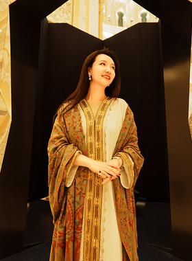 NagarNan-CXN&CAN咖标X系列收藏级经典原色藤腰果花kani披肩15646