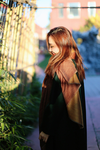 NagarNan-Pashmina系列双面素色彩色那家楠克什米尔手工披肩围巾