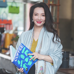 NagarNan-P年份系列pashmina 年份小古绣那家楠手工羊绒披肩围巾