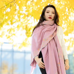 GI那家楠 NagarNan Pashmina系列百年工坊2.5yards极细真丝线silk