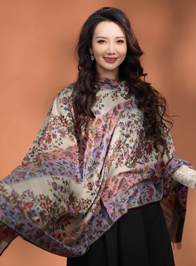 NagarNan 100×200 lady top Kani卡尼那家楠克什米尔羊绒披肩