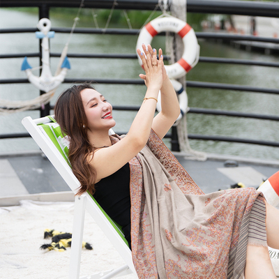 古法编织纺线pashmina那家披肩