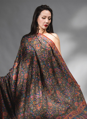 NagarNan-X系列Gents卡尼Kani那家楠克什米尔手工羊绒披肩6648#