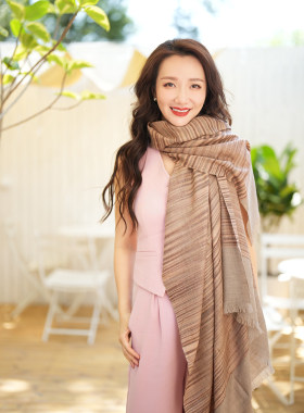 NagarNan-Pashmina原木年轮古法Ekat lady克什米尔手工披肩围巾