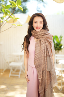 NagarNan-Pashmina原木年轮古法Ekat lady克什米尔手工披肩围巾