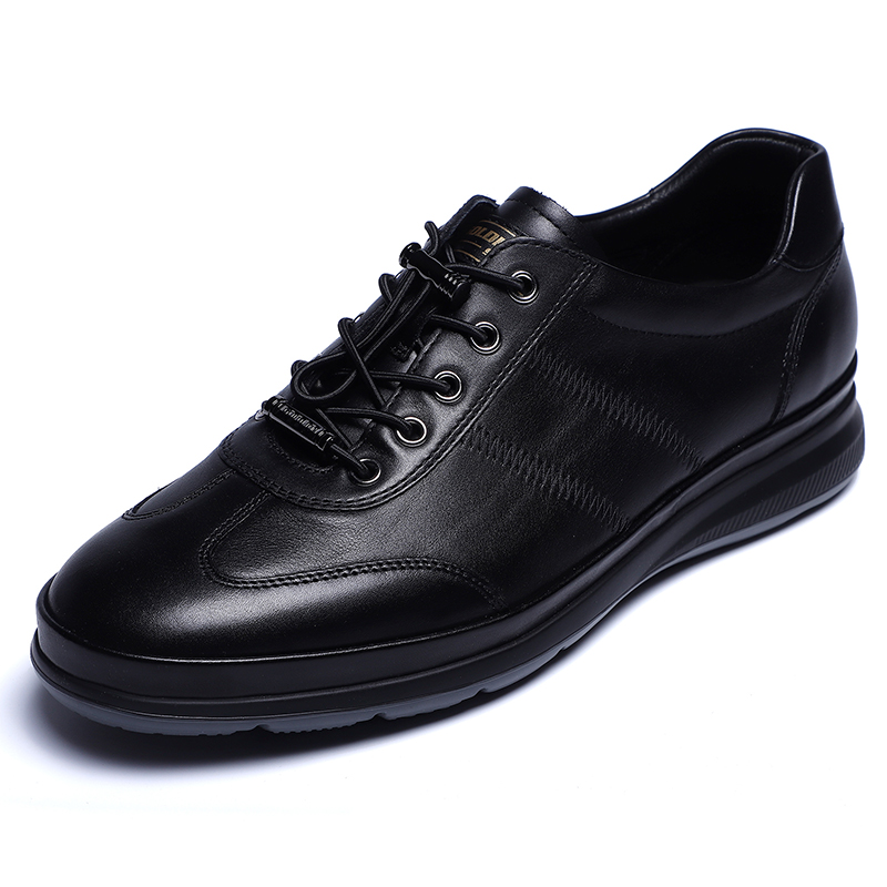 金利来男鞋2024秋季新款专柜正品鞋超轻系带真皮运动休闲皮鞋男