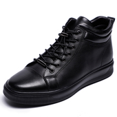 加绒厚底皮毛一体短靴男棉鞋 金利来男鞋 靴 专柜正品 鞋 2024冬季 新款