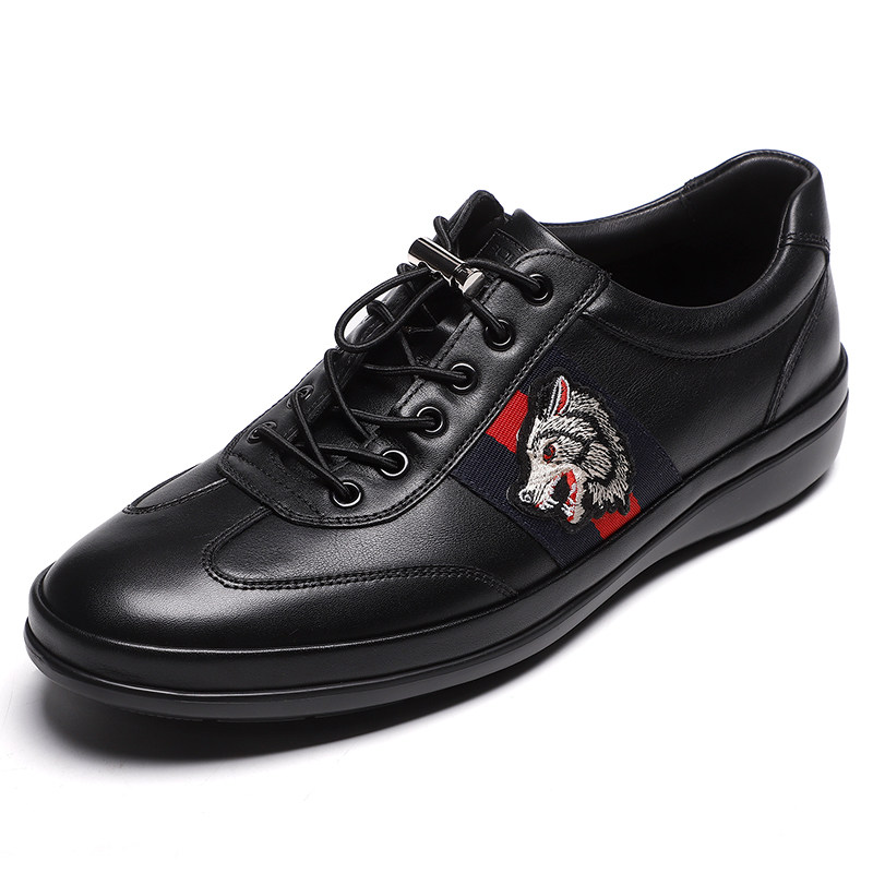 金利来男鞋2024秋季新款专柜正品鞋真皮系带运动休闲皮鞋男板鞋