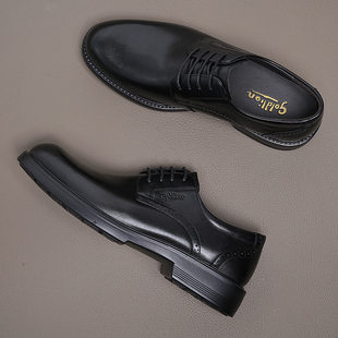 专柜正品 新款 鞋 超轻底亮面系带商务正装 男 金利来男鞋 皮鞋 2025秋季