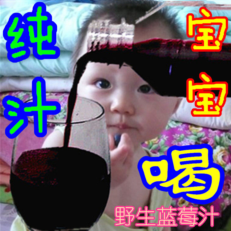 野生蓝莓果汁儿童花青素100%